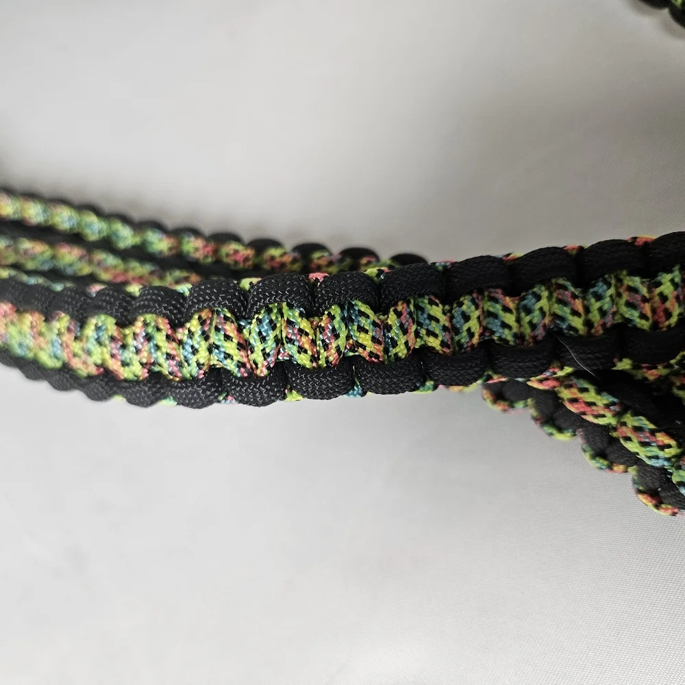 Handmade 550 Paracord Braided Dog Leash with‎ Metal Clip